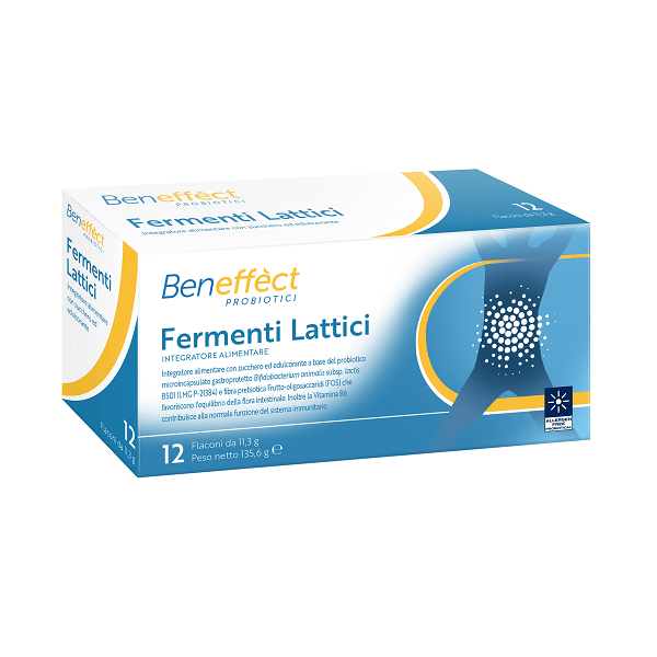BENEFFECT Integratore Fermenti lattici 12 Flaconi
