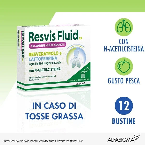 RESVIS Fluid XR Integratore Alimentare 12 Bustine