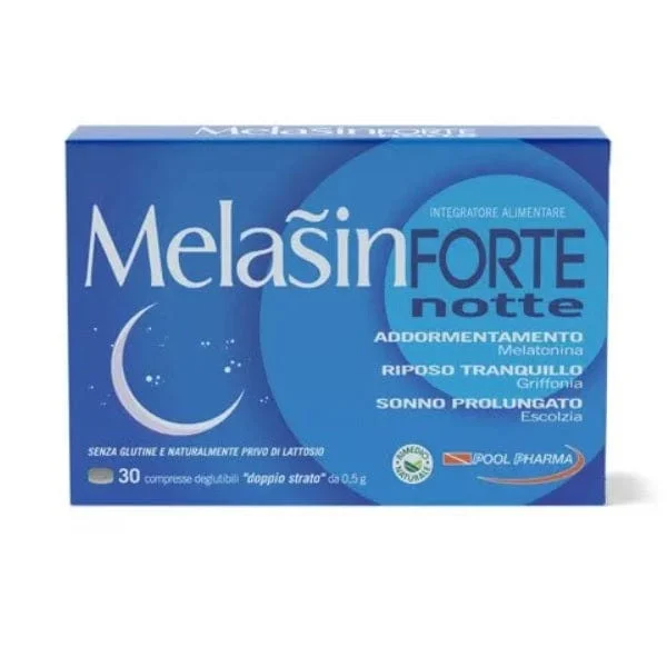 POOL PHARMA Melasin Forte Melatonina 1 mg + Griffonia 30 Compresse