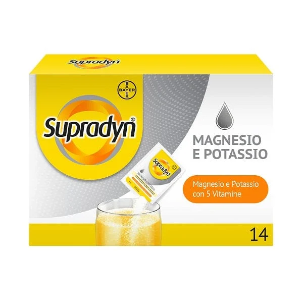SUPRADYN Magnesio e Potassio Integratore Vitamine Minerali 14 Bustine