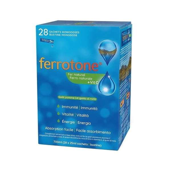 SCHWABE PHARMA ITALIA Ferrotone Apple 28 Bustine Monodose Da 25 ml