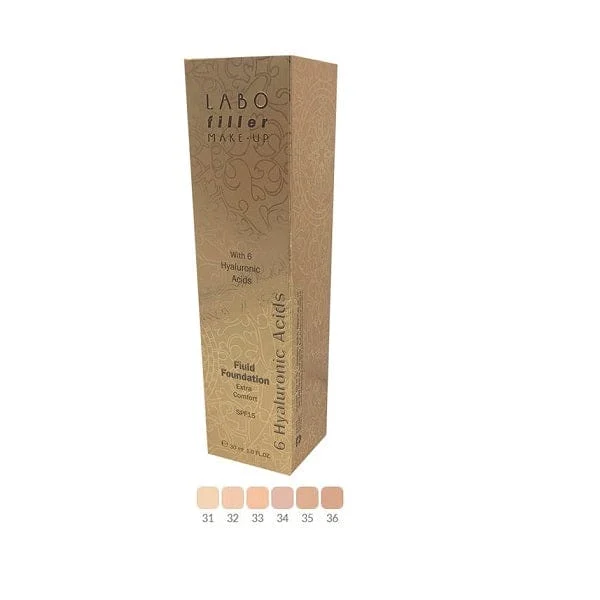 LABO FILLERINA Fondotinta Fluido Extra Comfort 34 Apricot SPF 15 30 ml