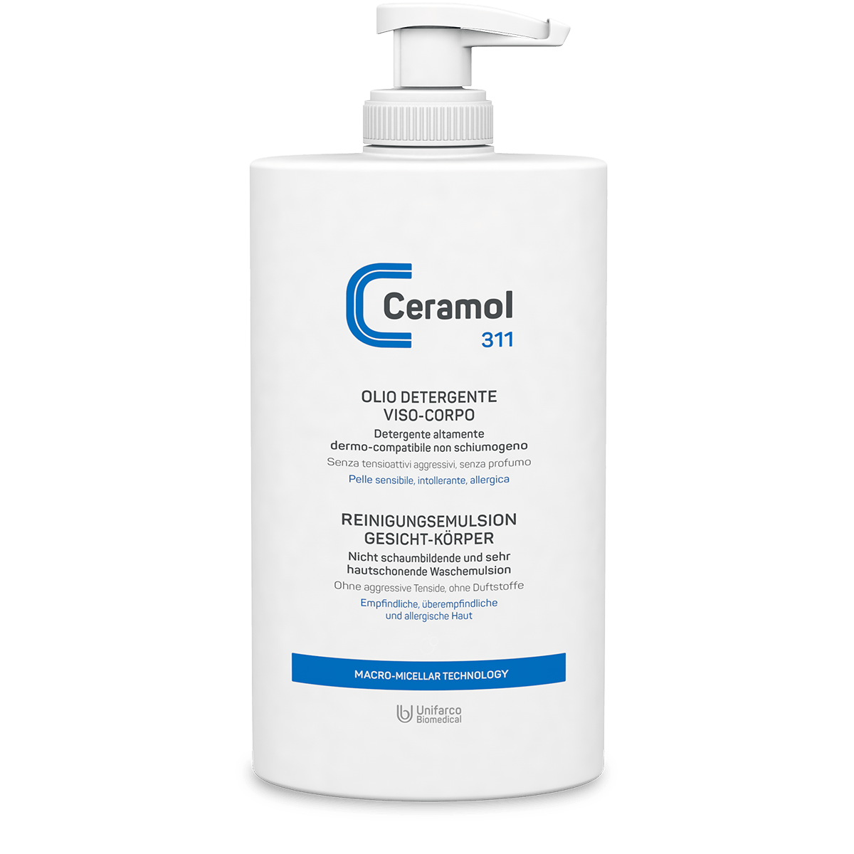 CERAMOL Olio Detergente Viso-Corpo 311 400 ml