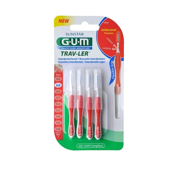 GUM Trav-ler 4 Scovolini Interdentali 0,8 mm
