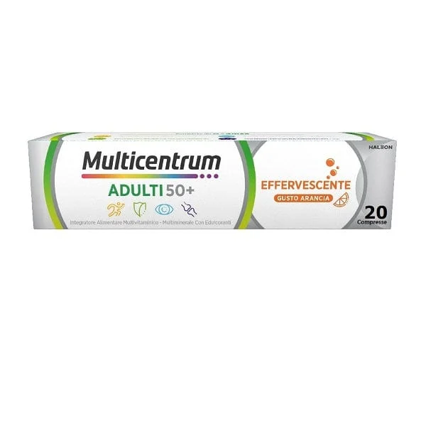 MULTICENTRUM Select 50+ 20 Compresse Effervescenti Gusto Arancia