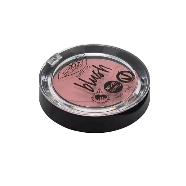 PUROBIO COSMETICS Blush Compatto Rosa Corallo Matte N.2 Cofanetto 5,2 g