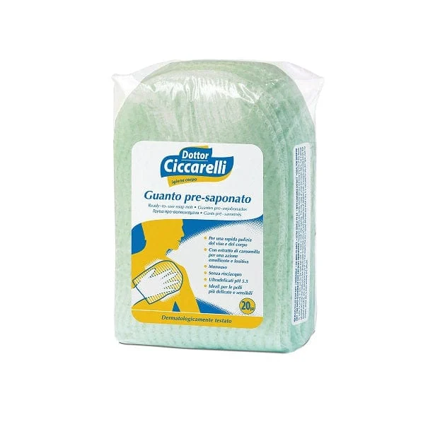DOTTOR CICCARELLI Igiene Corpo Guanto Pre-Saponato x20