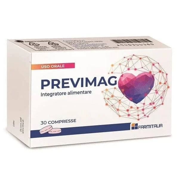 FARMITALIA Previmag 30 Compresse Integratore Alimentare Magnesio Vitamina B6 D3