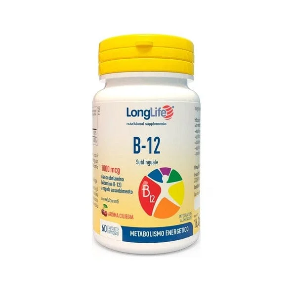 LONGLIFE B-12 Sublinguale 1000 mcg 60 Tavolette