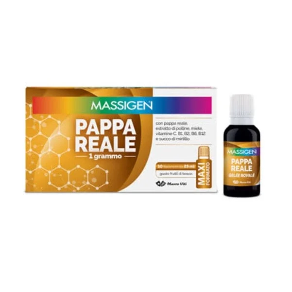 MASSIGEN Pappa Reale 10 Flaconcini Da 25 ml