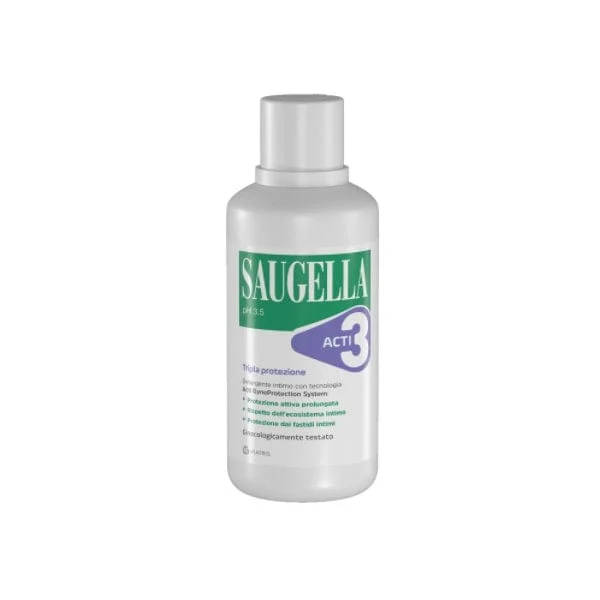 SAUGELLA ACTI3 Tripla Protezione Detergente Intimo 500 ml