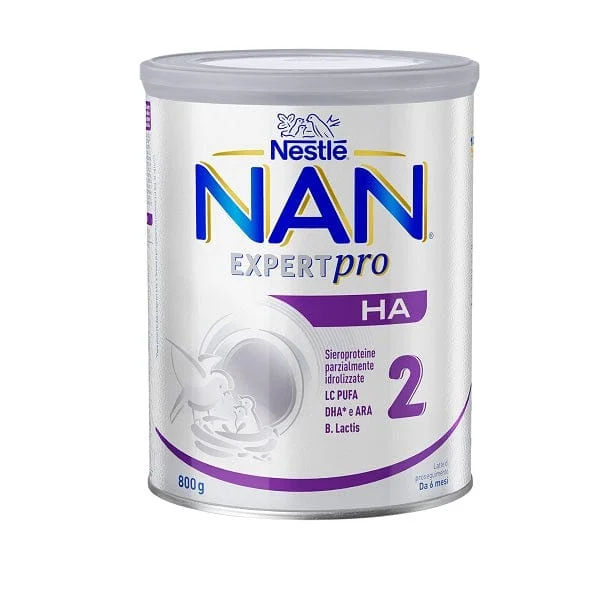 NESTLE NAN HA 2 Latte di Proseguimento in polvere Da 6 mesi Latta 800 g