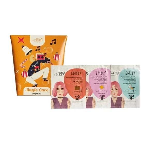 PUROBIO COSMETICS Dry Skin Box Emily Pelle Secca 3 Maschere