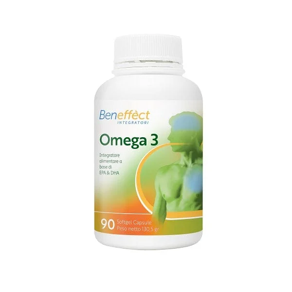 BENEFFECT INTEGRATORI Omega 3 Integratore Alimentare 90 Capsule Softgel