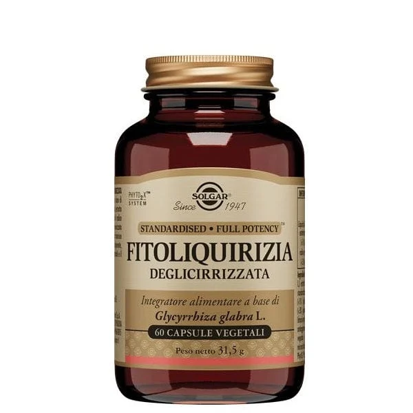 SOLGAR Fitoliquirizia Deglicirrizzata 60 Capsule Vegetali