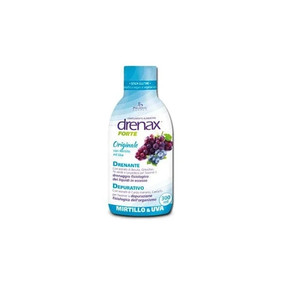 DRENAX FORTE Drenante Depurativo Circolazione Mirtillo ed Uva 300 ml