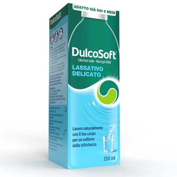 DULCOSOFT Soluzione Orale 250 ml Lassativo Delicato Macrogol per Stitichezza