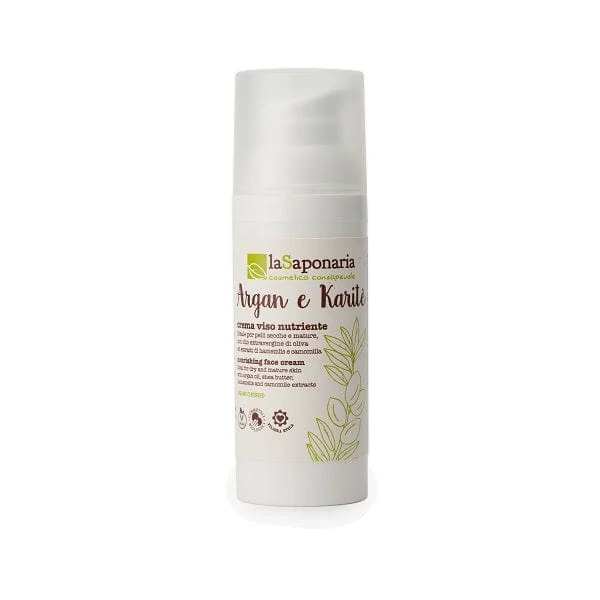 LA SAPONARIA Crema Viso Nutriente Argan e Karitè 50 ml