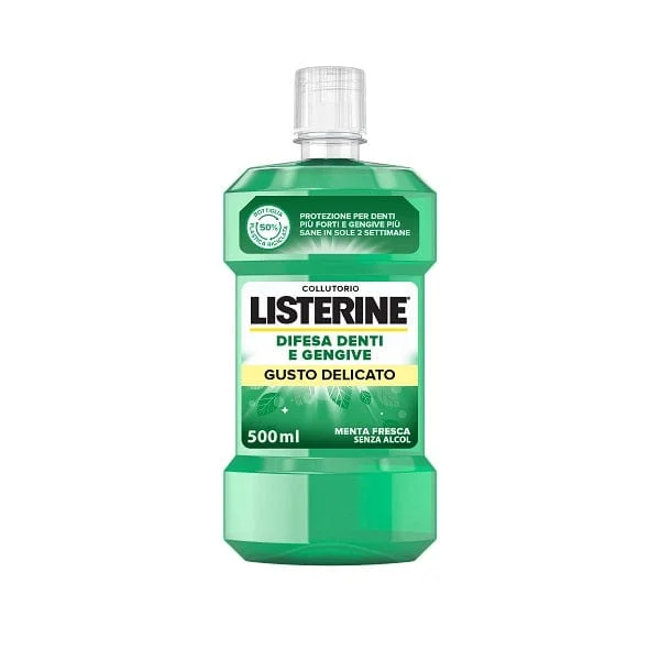 LISTERINE Difesa Denti e Gengive Collutorio 500 ml Menta Delicata