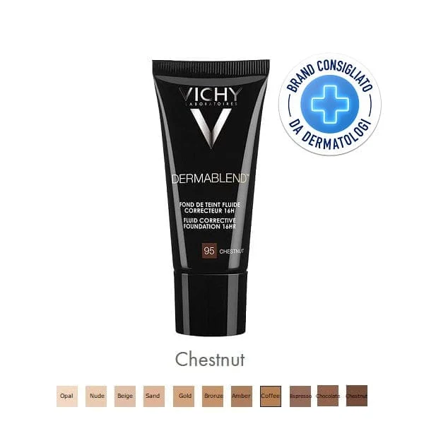 VICHY Dermablend Fondotinta Correttore Fluido N.95 Chestnut 30 ml