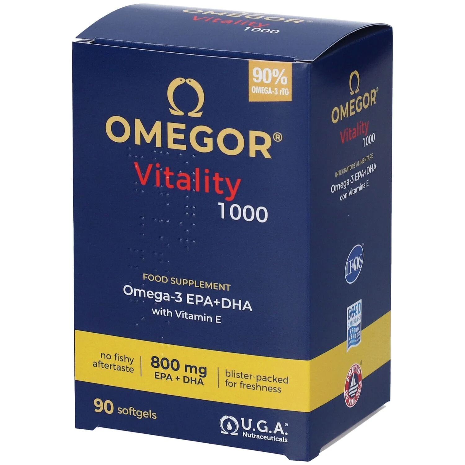 OMEGOR Vitality 1000 Integratore 90 Capsule