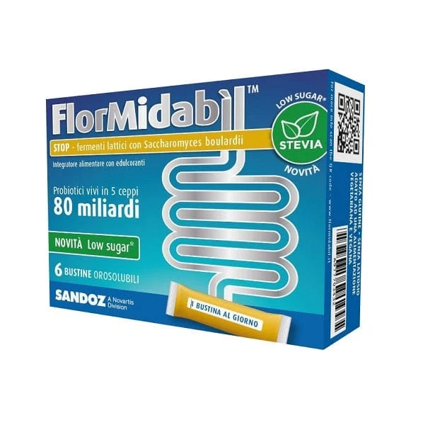 FLORMIDABIL Stop 6 Bustine Con Stevia