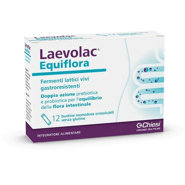 LAEVOLAC Equiflora 12 Buste Fermenti Lattici Vivi Gastroprotetti