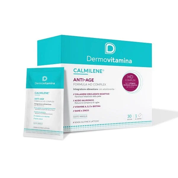 DERMOVITAMINA Calmilene Antiage Acido Ialuronico Collagene 30 Bustine