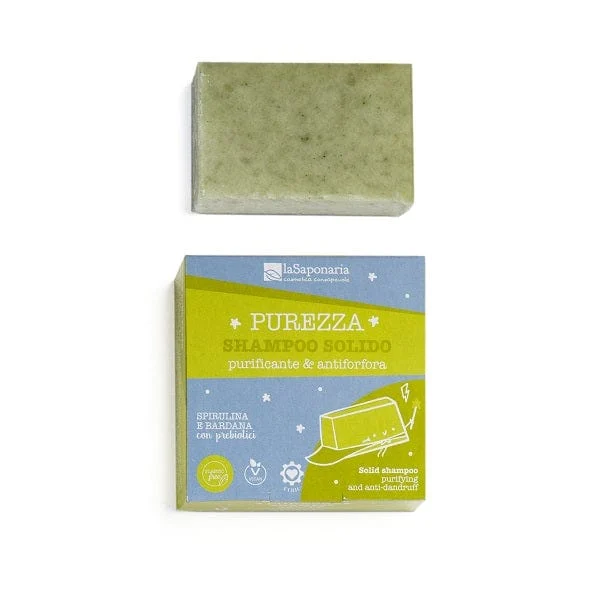 LA SAPONARIA Shampoo Solido Purificante e Anti-Forfora 50 g