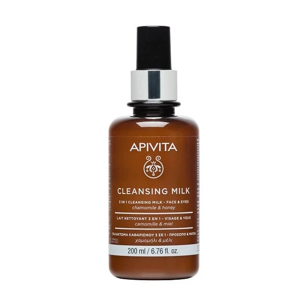 APIVITA Face Cleansing Latte Detergente 3in1 Viso Occhi 200 ml