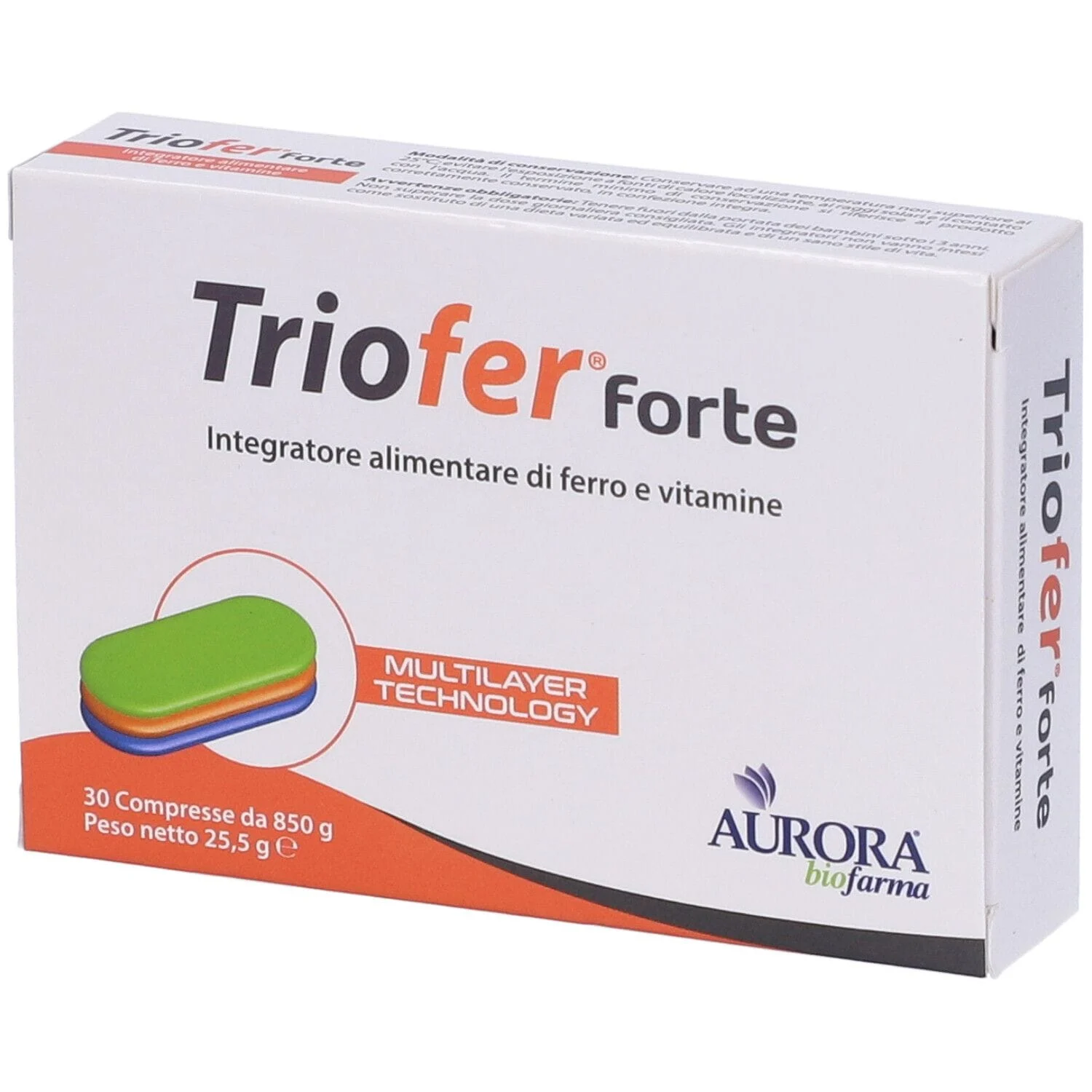 AURORA BIOFARMA Triofer Forte 30 Compresse