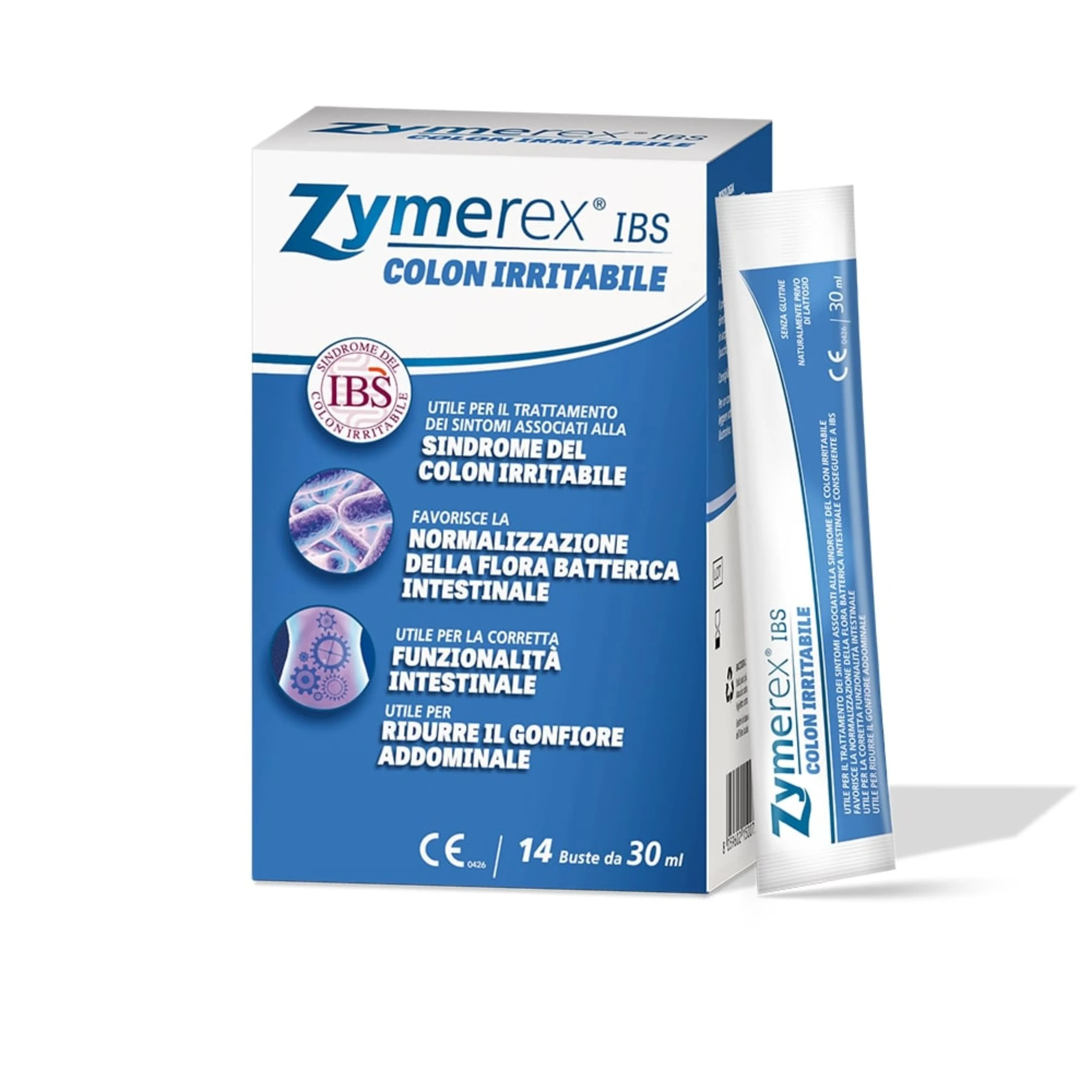 ZYMEREX IBS Colon Irritabile 14 Bustine Da 30 ml