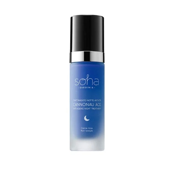 SOHA SARDINIA Trattamento Notte Anti-età Cannonau ACE Crema Ricca 30 ml
