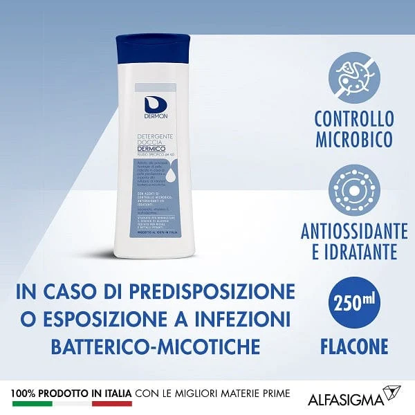 DERMON Detergente Doccia Dermico Flacone 250 ml
