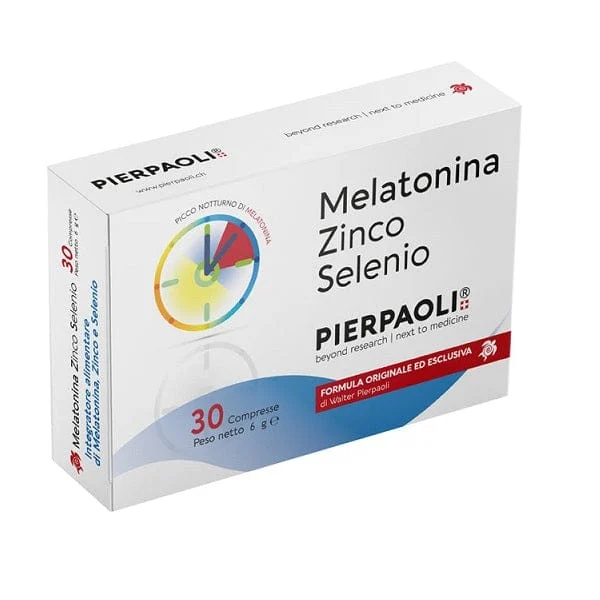 PIERPAOLI Melatonina Zinco e Selenio 30 Compresse