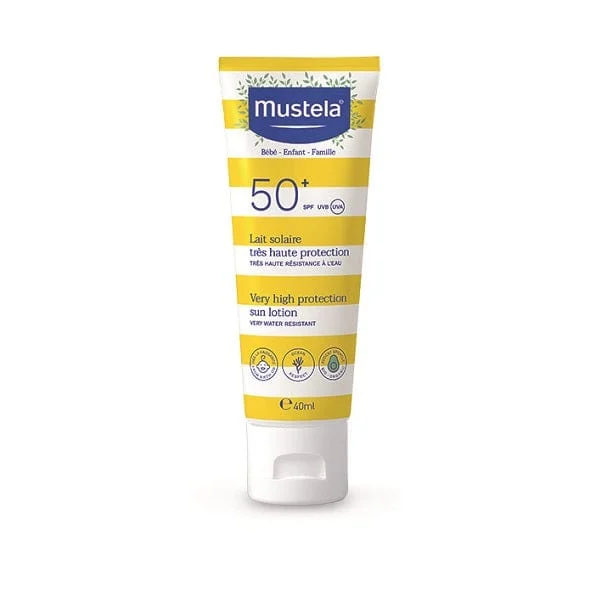 MUSTELA Latte Solare SPF 50+ Protezione Molto Alta 40 ml