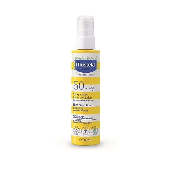 MUSTELA Spray Latte Solare SPF 50 Protezione Alta 200 ml