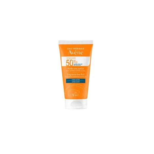 AVENE Sol Fluido Senza Profumo SPF 50+ Tubo 50 ml