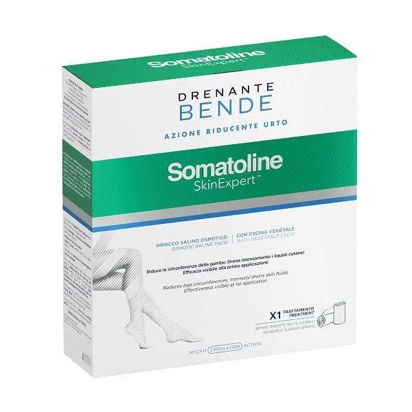 SOMATOLINE SKINEXPERT Bende Drenanti Azione Riducente Urto Starter Kit