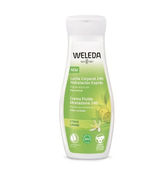 WELEDA Crema Fluida Idratante 24H Limone 200 ml