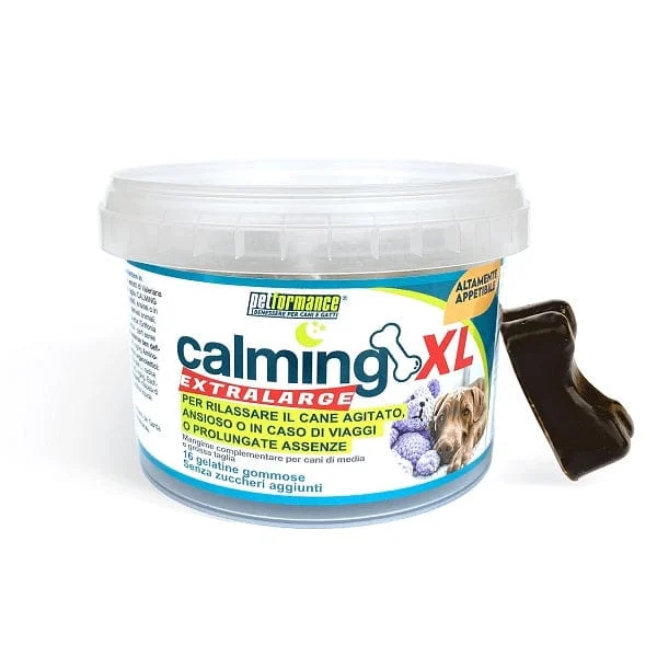 PETFORMANCE Calming XL Integratore Calmante per Cani Media e Grossa Taglia 16 Gelatine Gommose