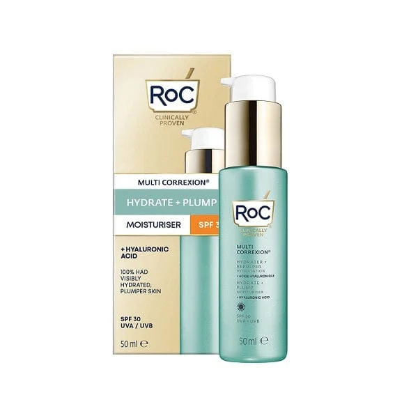 ROC Hydra+ Hyaluronic Crema Idra-Rimpolpante Viso SPF30 50 ml