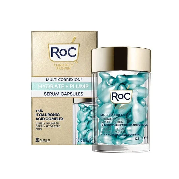 ROC Hydra+ Hyaluronic Siero Viso In Capsule Idra-Rimpolpante 30 Capsule