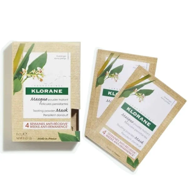 KLORANE Shampoo Maschera 2in1 Polvere Galanga 8 Bustine da 3 g