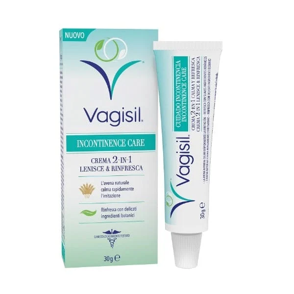 VAGISIL Incontinence Care Crema 2-In-1 Lenisce e Rinfresca 30 g