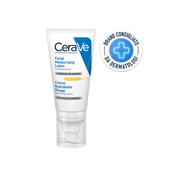 CERAVE Crema Viso SPF50 Protegge e Idrata fino a 24 ore 50 ml