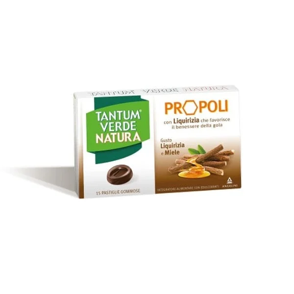 TANTUM VERDE Natura Propoli 15 Pastiglie Liquirizia e Miele