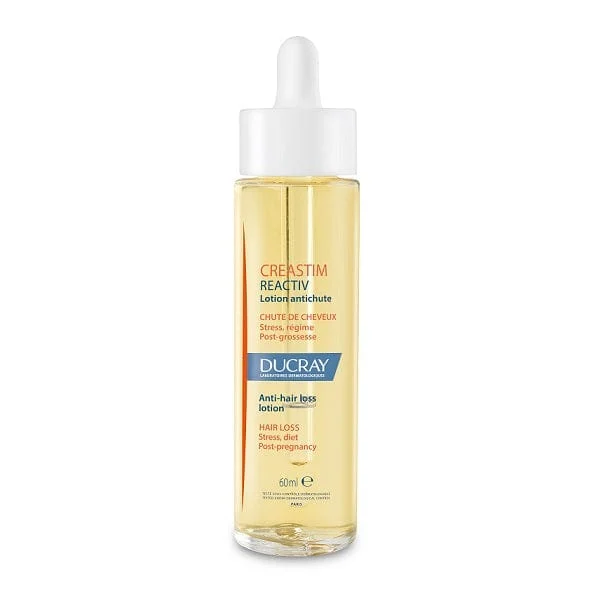 DUCRAY Ducray Creastim Reactiv Lozione contro la caduta dei capelli, trattamento Rallenta la caduta e Stimola la crescita fisiologica dei capelli, con tetrapeptide e Creatina, 60ml