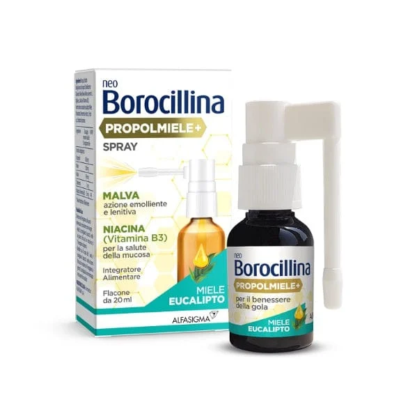 NEO BOROCILLINA Propolmiele+ Spray Gola 20 ml Gusto Miele Eucalipto