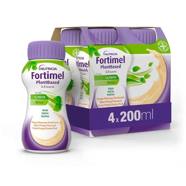 NUTRICIA Fortimel Plant Based Energy Gusto Mango Passion Fruit 4x 200 ml